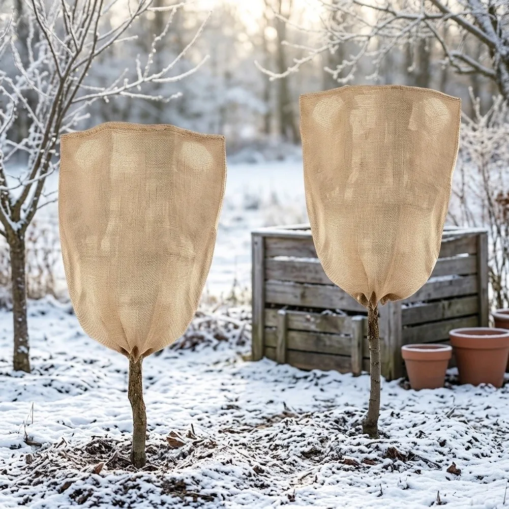 Reusable Winter Plant Covers For Freeze Protection Breathable With Drawstring Winter Plant Warm Cover Freeze Protection Bag