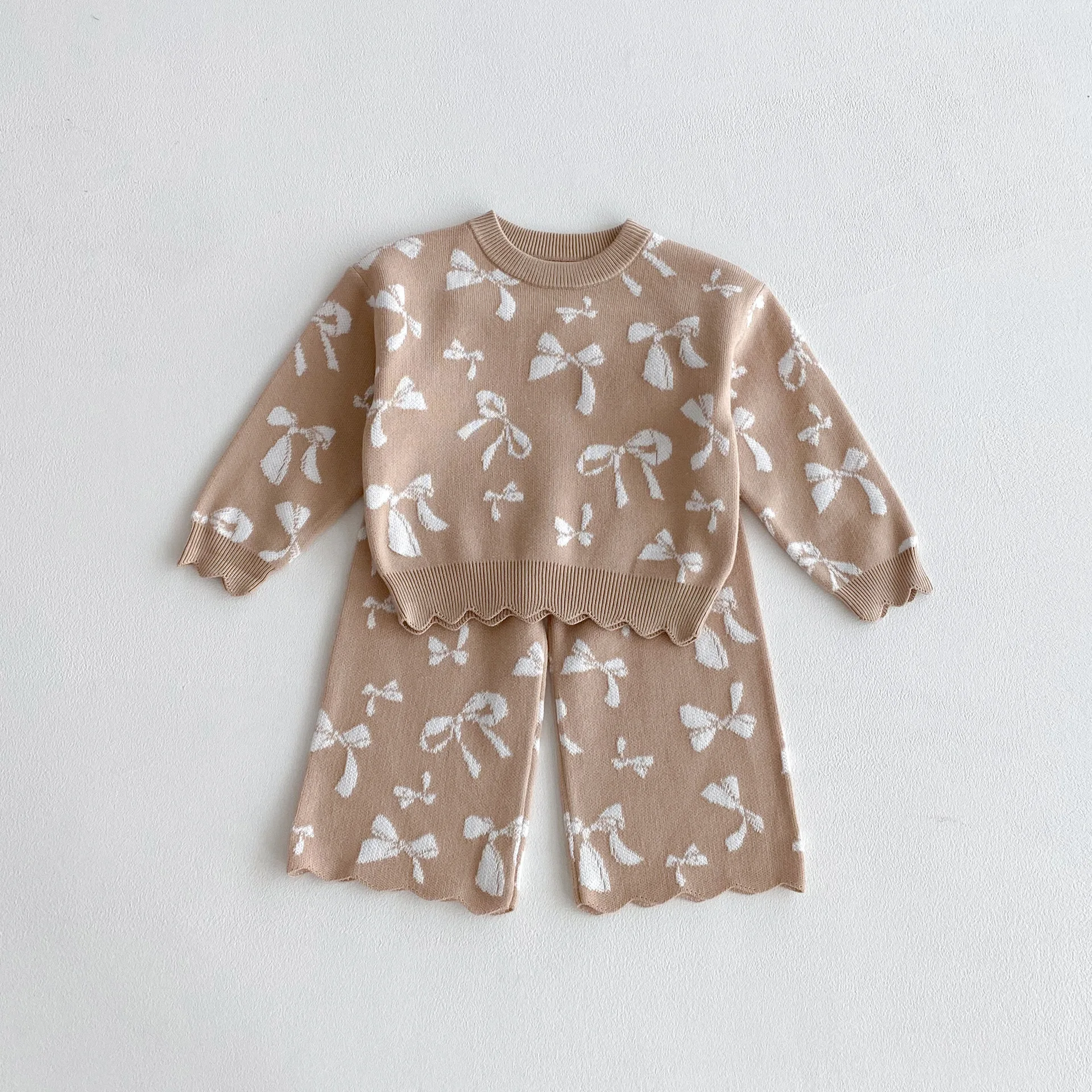 conjunto-de-punto-para-bebe-5480-novedad-coreana-de-otono-2026-sueter-de-punto-para-nina-con-lazo-pantalones-conjunto-de-dos-piezas-informal