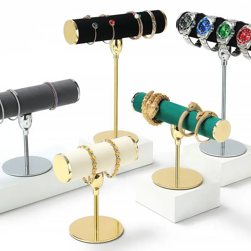 

Металлическая подставка для браслетов - многофункциональная стойка для хранения ювелирных изделий для часов с браслетом из бисера, модная вешалка для розничного шоу