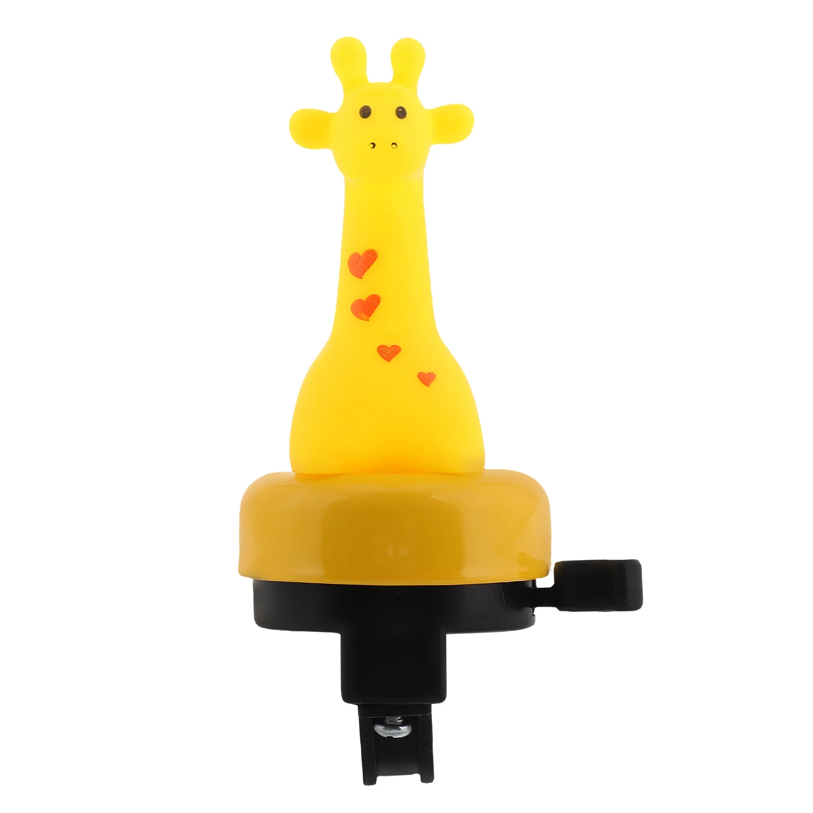 Children's Bicycle Bell Yellow Cartoon Deer Design Loud Crisp Mini Bike Bell Kids Bike Accessories Toddler Horn