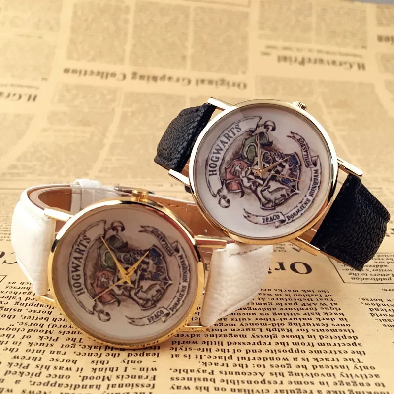 Harried Potters Quartz Watches Castle Watch Magic School Hogwarts Clock Belt Watch Fashion Toy Academy of Magic Gryffindor Gift