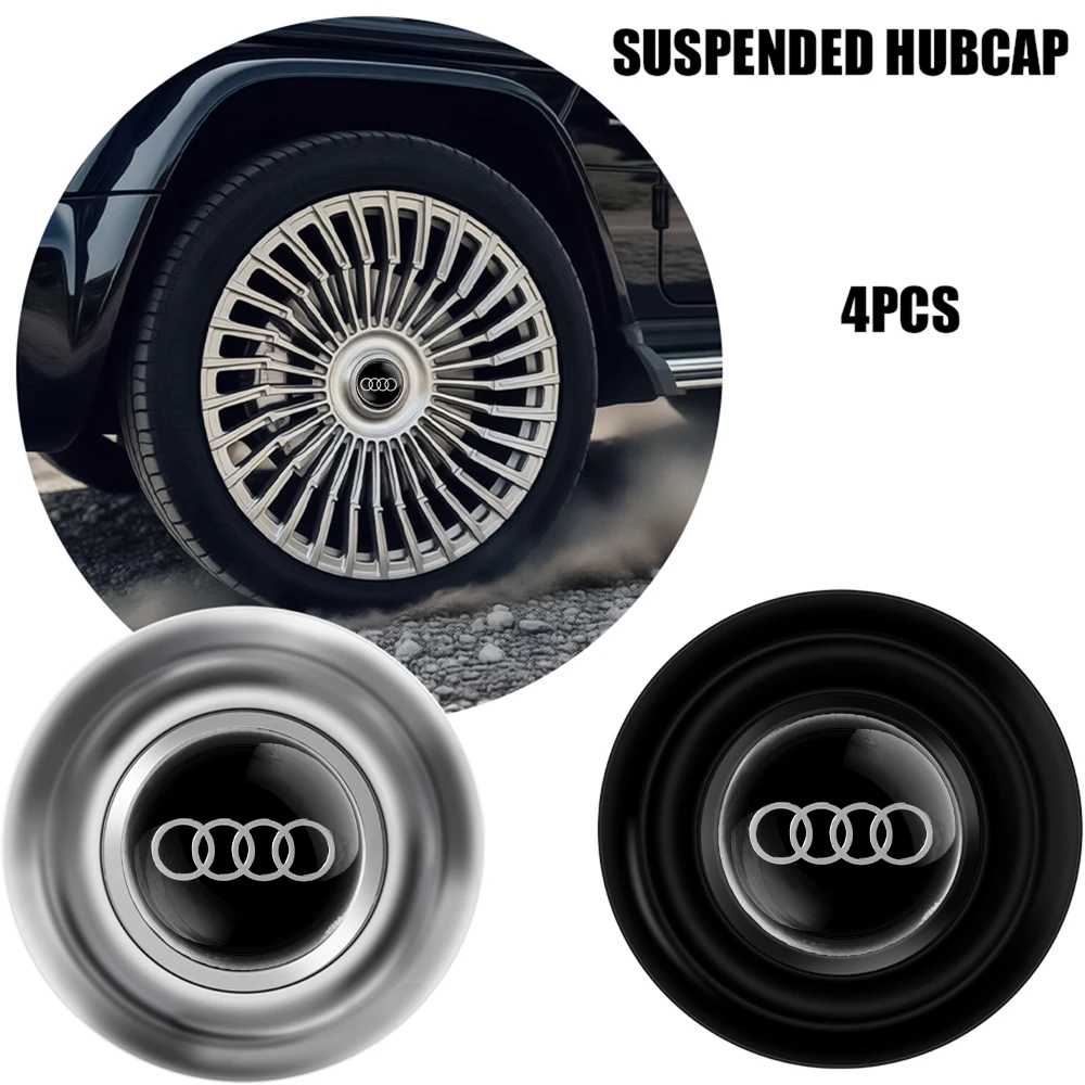 

4PCS Car Wheel Center Hub Caps Tire Rim Covers Auto Accessories For Audi A6 C6 A4 B7 A5 B8 A1 Sline C5 A3 Q3 8P 8V Q5 B7 B6 B9