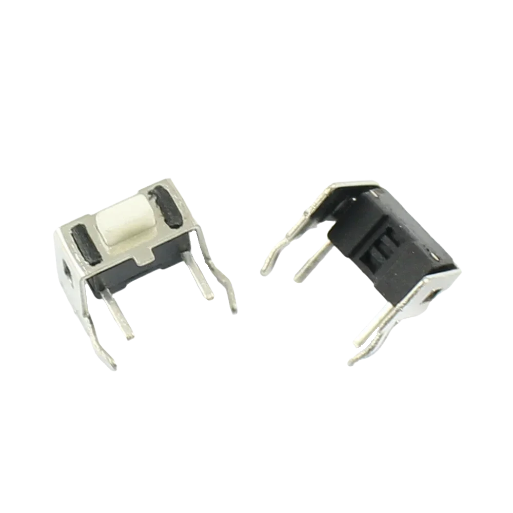 100pcs Micro Switch 3x6x4.3mm 3x6x5mm 2P Right Angle Momentary Tactile Tact Push Button Switch 2 Pin High 4.3mm 5mm