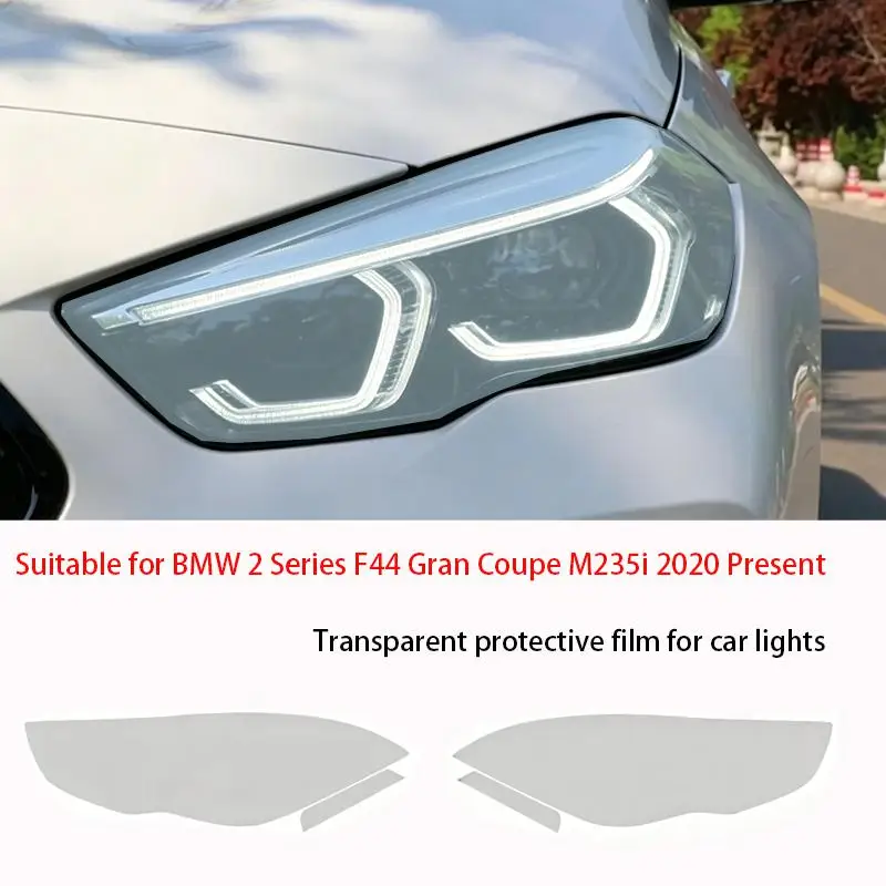 

Для BMW 2 серии F44 Gran Coupe M235i: Прозрачная матовая пленка из ТПУ для фар, защитная наклейка от царапин, аксессуары для ремонта