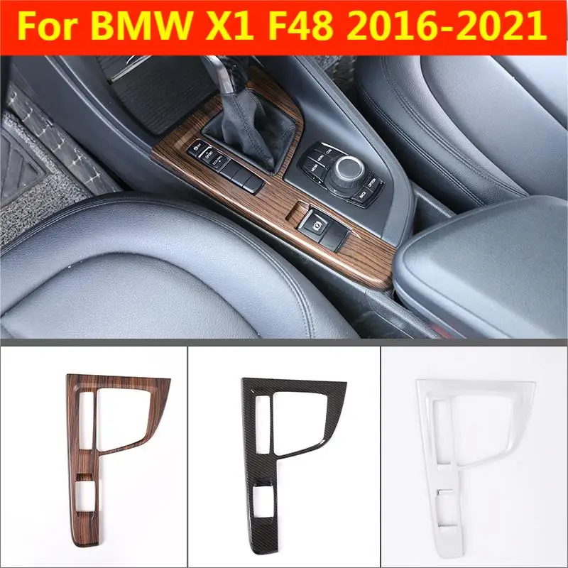 

Auto Interior Accessories Central Control Gear Shift Panel Decorative Sticker Cover Fit For Left Hand Drive BMW X1 X2 2016-2021