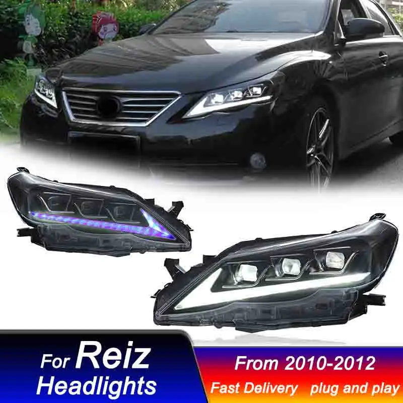 

Car Led Headlights For Toyota Reiz 2010-2012 to LEXUS style LED Head Lamp Upgrade DRL Dynamic Signal Lamp Front light Assembly