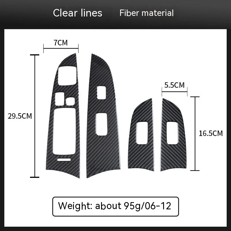 For Lexus IS300 250 from 2006 to 2012 The center console gear lever and interior of the car have been modified with carbon fiber
