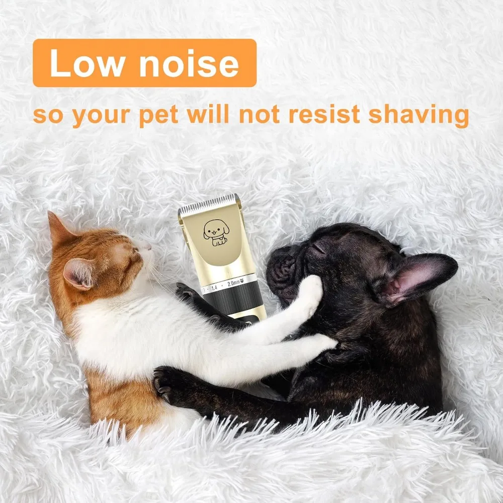 Dog Clipper Dog Hair Clippers Grooming Pet Cat Haircut Trimmer Shaver Set Cordless Rechargeable Professional Dog Hair Trimmer