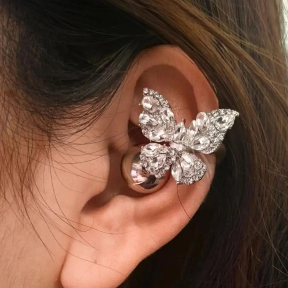 

Customizable Flash Diamond Ear-Clip Accessories Zircon Earphone DIY Personalized For OWS Earbuds Zircon Earphone Clip
