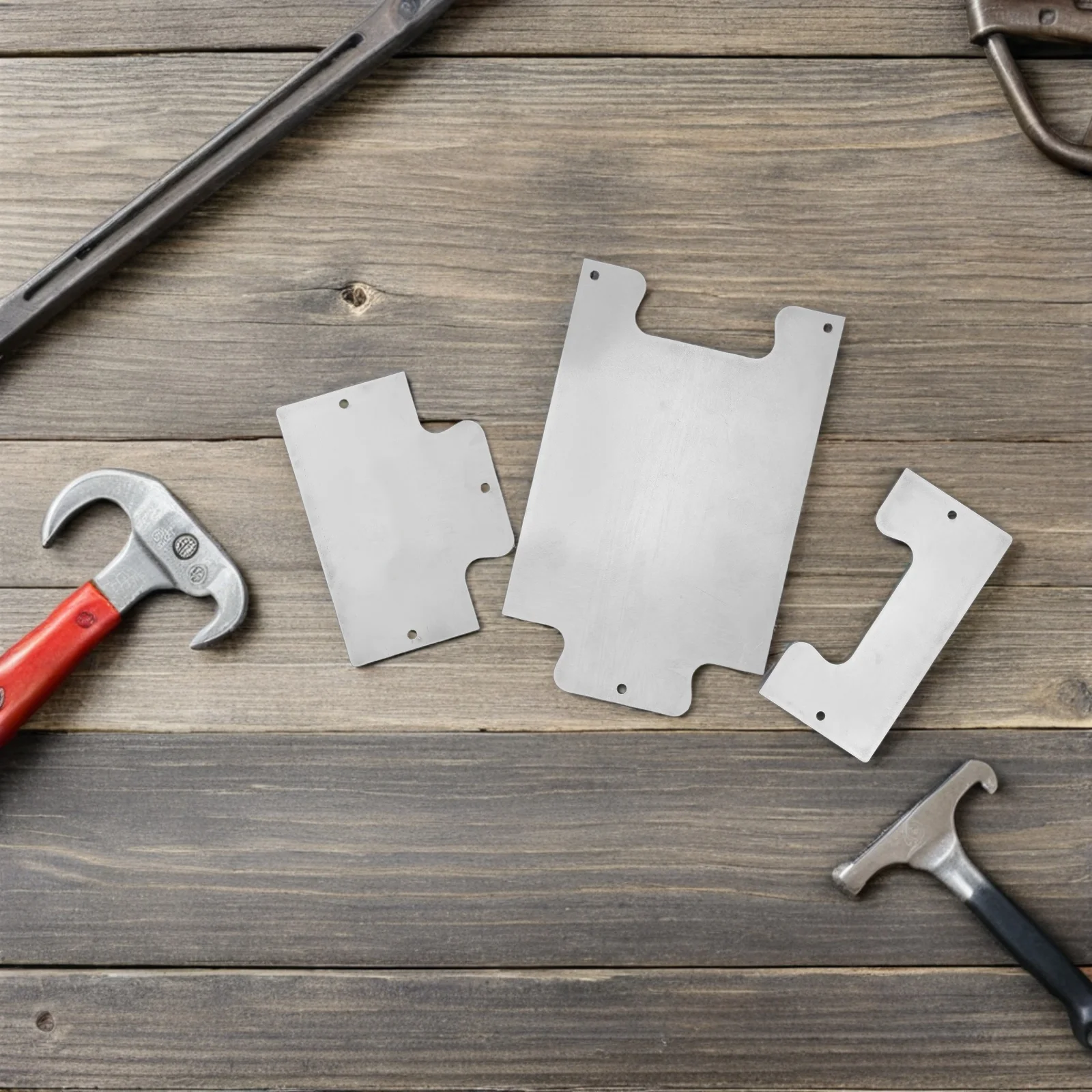 

1Set Modular Design Stainless Steel Door Kick Plate Easy Installation for Any Door Type Anti Scratch Surface Satin Finish Kick