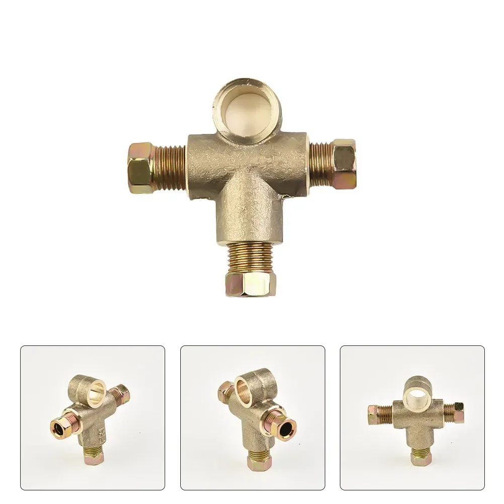 

1set Car Brake Pipe Unions Male Short Nuts 10x1mm For 3/16" Brake Pipe Fittings Car 3 Way Brake T Piece Tee W/3 Male Short Nuts