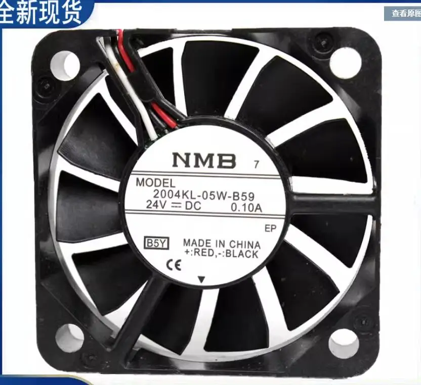 NMB 2004KL-05W-B59 DC 24V 0.10A 50x50x10mm 3-Wire Server Cooling Fan