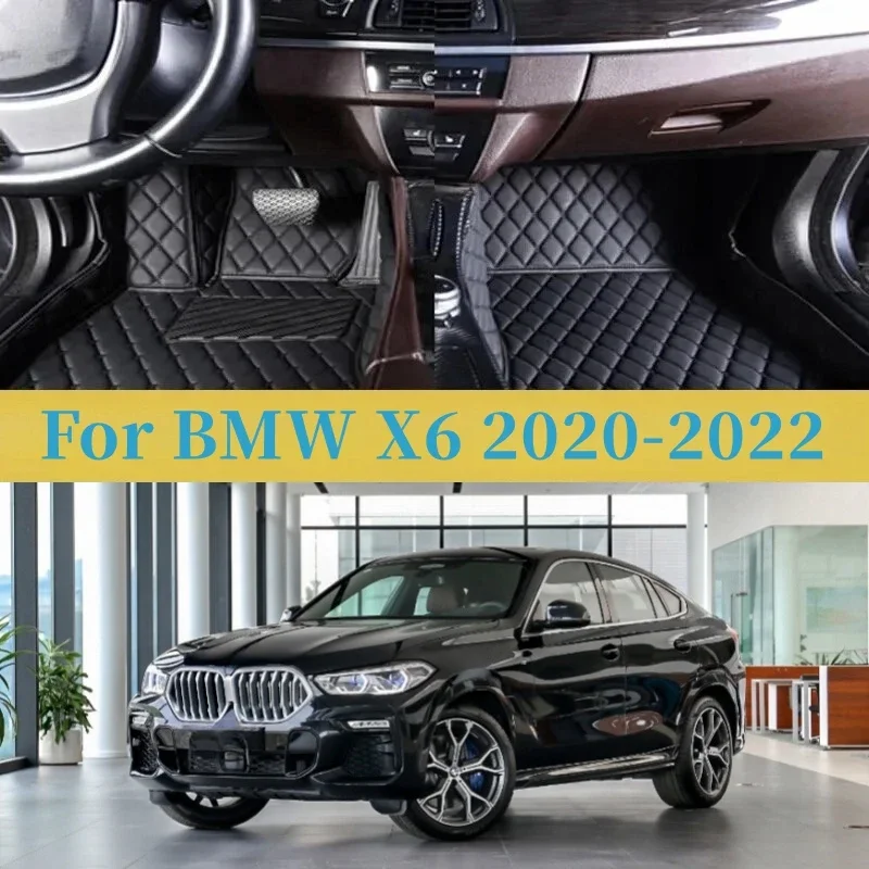 

Custom For BMW X6 2020 2021-2022 Car Foot Pads Protective Pad Auto Floor Mats Automobile Carpet Cover Auto Interior Accessories