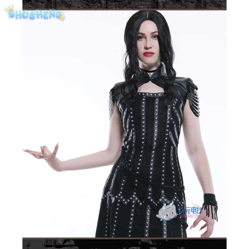 Yennefer of Vengerberg The Game Witcher 3：Wild Hunt Cosplay Costume Gothic Queen Sexy Dress Party Halloween Full Set Uniform