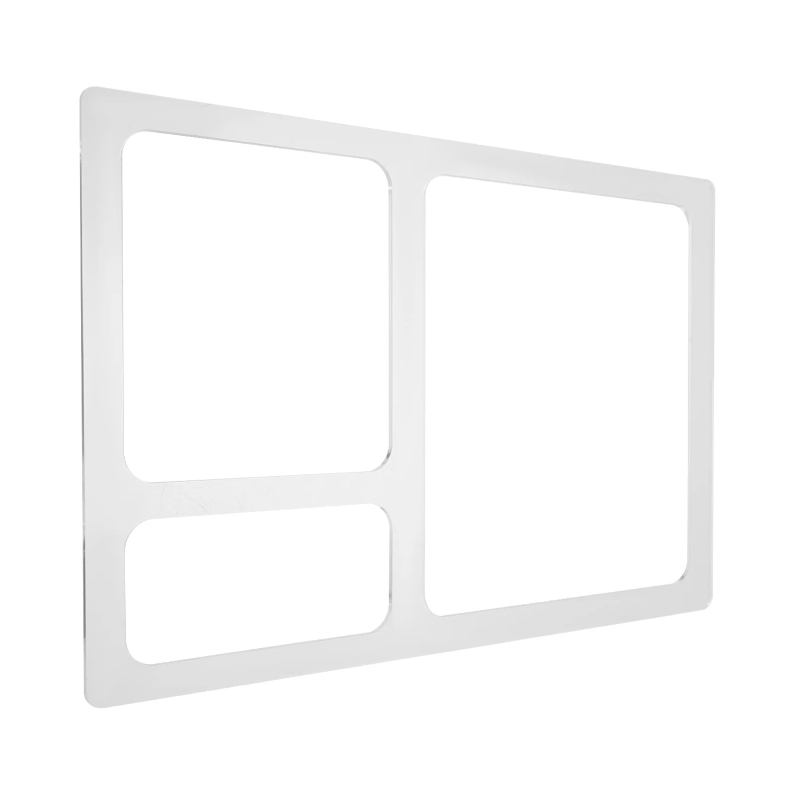 

Clear Acrylic Router Template Rectangle 3 Pocket Woodworking Stencil for Inlay Tray Craft 11.8x7.9 Inches Router Stencils