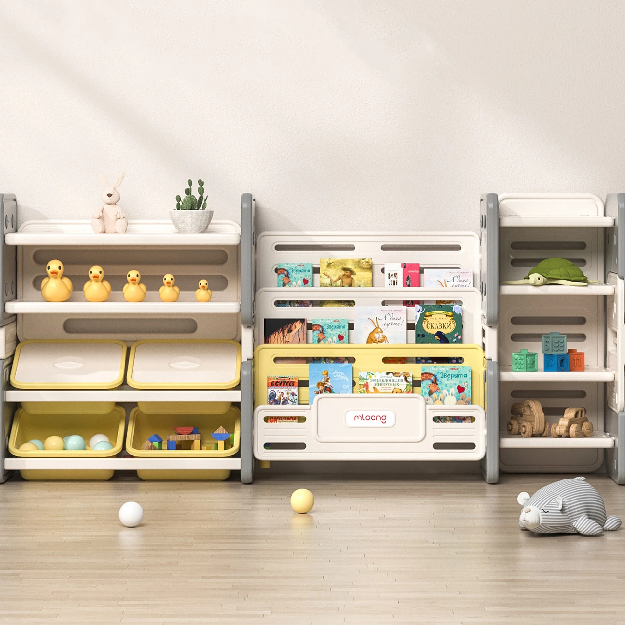 

movable toy shelf cabinets for kids storage
