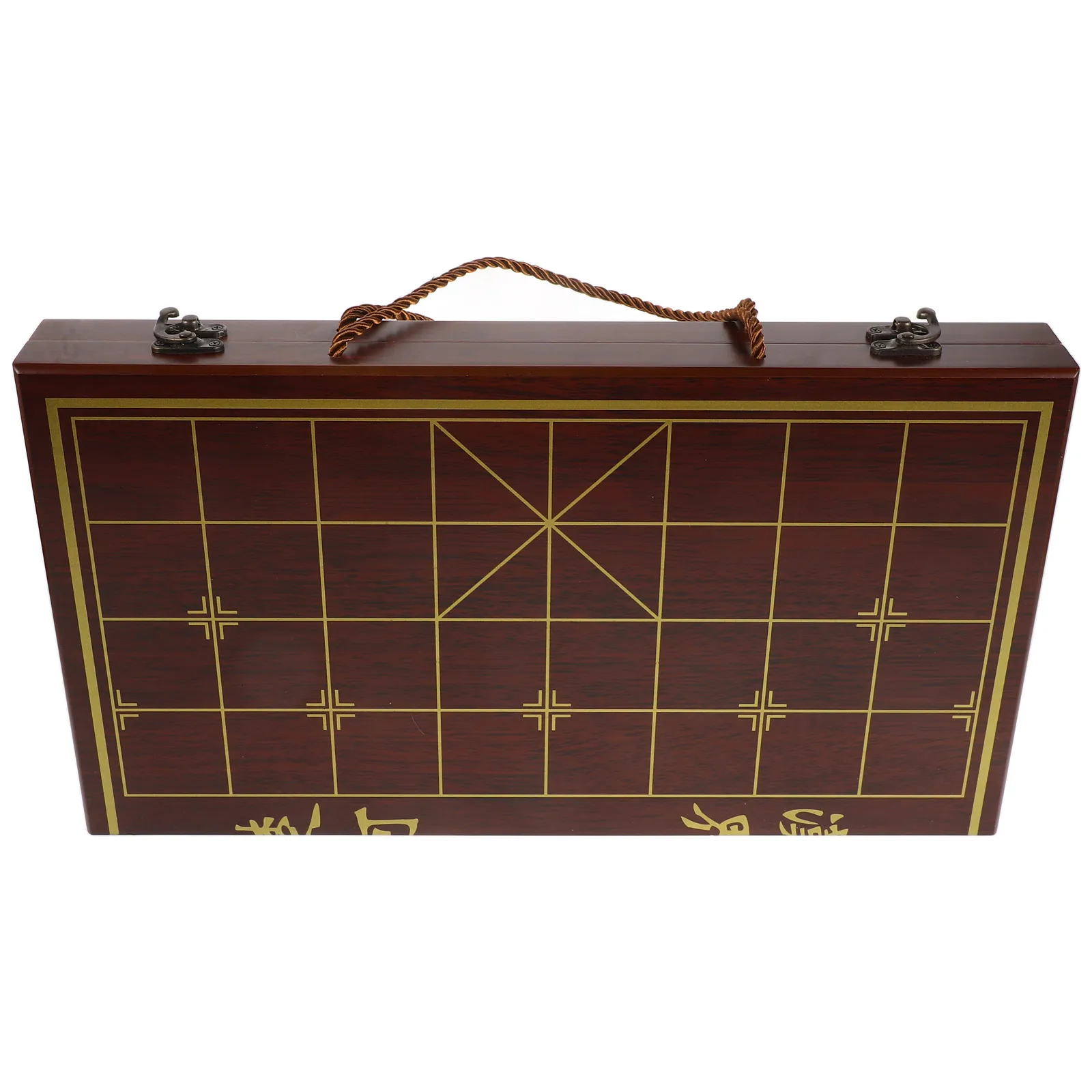 

Chess Box Travel Board Chinese Toy Checkers Light Brown Kids Toys Chessboard Kit