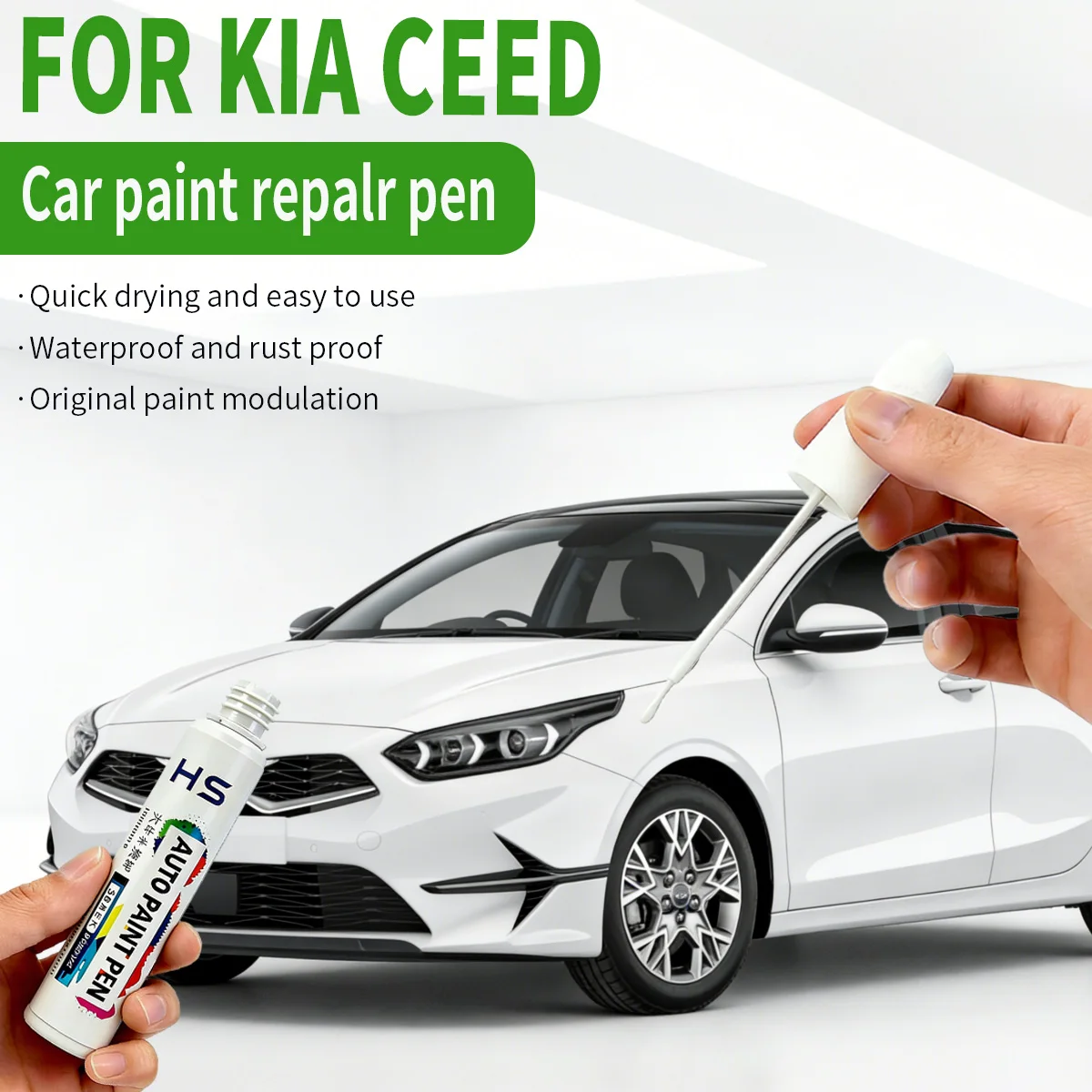For KIA CEED Scratch Removal and Paint Repair Pen Infra Red Orange Fusion Deluxe White Blue Flame Black Pearl Blue Flame Silver