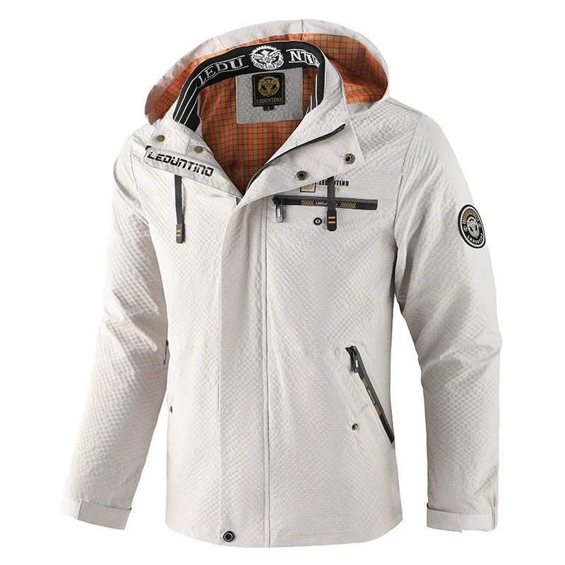 Men's Outdoor Casual Hooded Jacket European American Style Spring Autumn Top Overcoming Climate Challenges