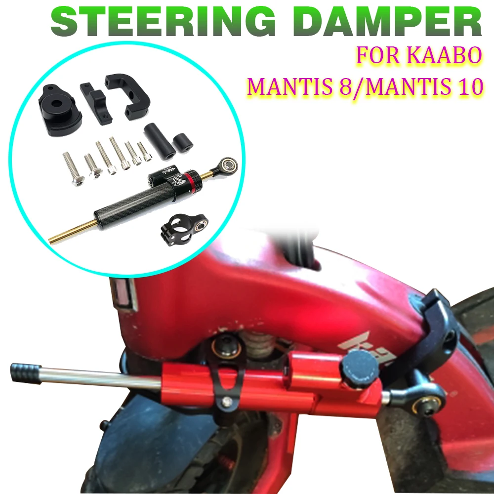 For KAABO Mantis 8 Mantis 10 10inch Electric Scooter Steering Damper Electric Scooter Parts Accessories Aluminum Alloy Material