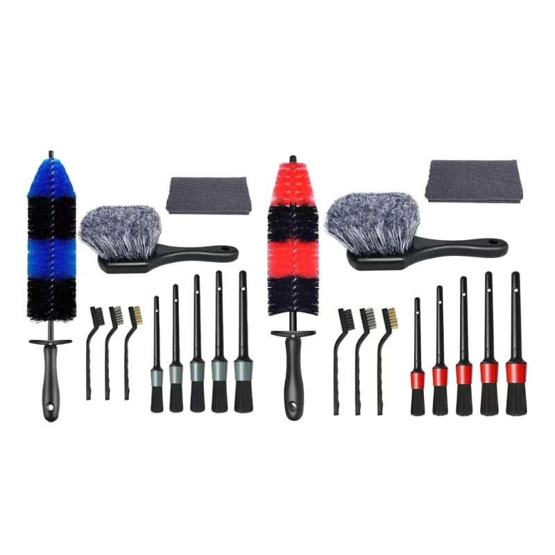 

11Pcs Car Cleaning Brush Car Detailing Cleaning Brushes Car Interior Washing Tool Set for Cleaning Wheel 85AC