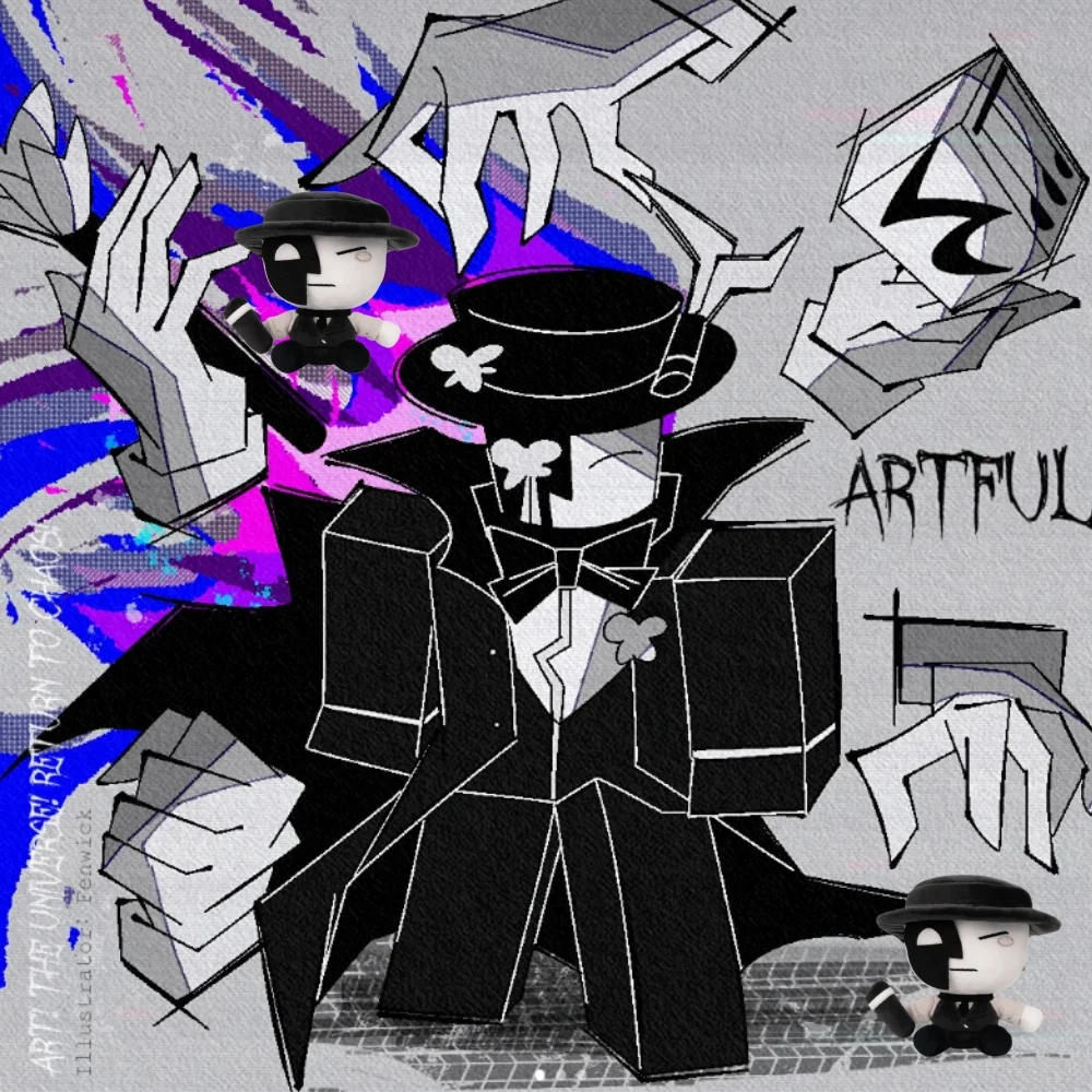 

Hot Die Of Death Artful Plush Doll Cute Anime Peripherals Toy Halloween Christmas Gift