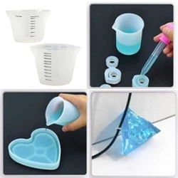 Vasos medidores grandes silicona 500ml y 250ml, vasos mezcladores resina para moldes fundición joyería epoxi,