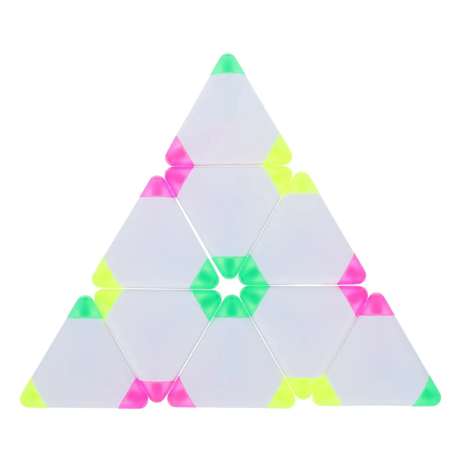 

9 Pcs Fluorescent Pens Highlighters Dual Tip Markers Assorted Colors Triangular Stationery Office School Supplies