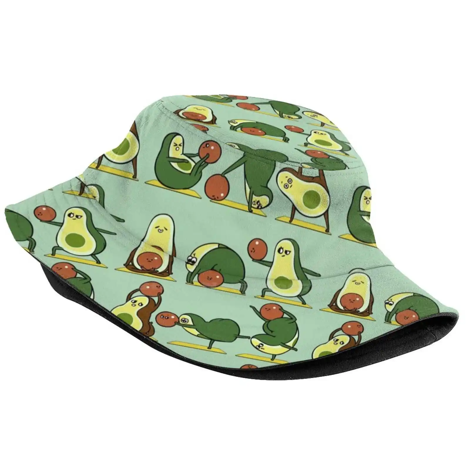 Avocado Yoga With The Seed Sun Cap Fisherman Hat Bucket Hats Avocado Yoga Workout Gym Inspiration