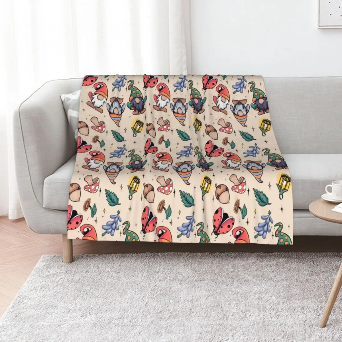 

Gnoming Around! Throw Blanket anime Personalized Gift Soft Plaid For Decorative Sofa Blankets