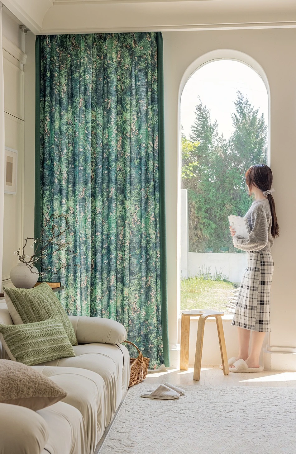 

American Pastoral Blackout Curtains Bedroom Living Room Balcony Study School Hotel High Quality Sun Protection Heat Insulation