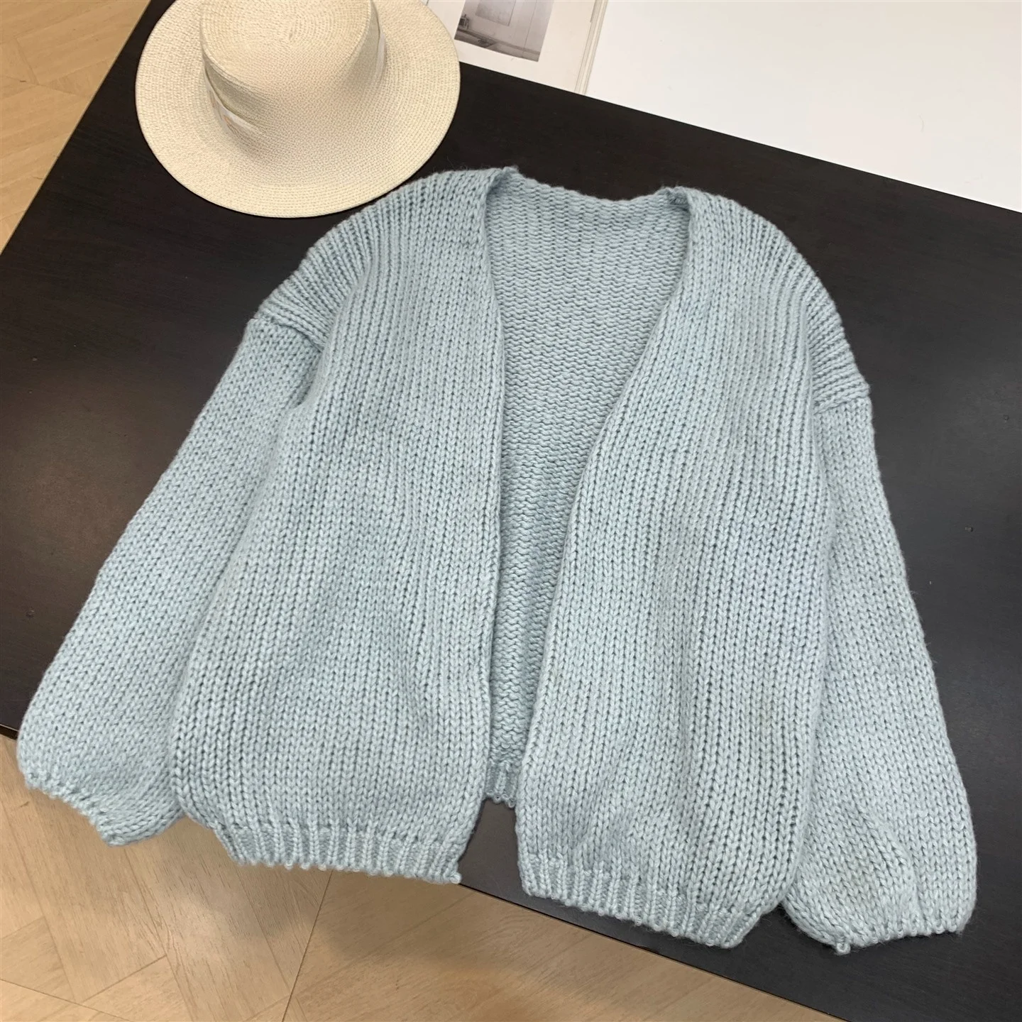 

Женский кардиган Sweet Sle: универсальный, модный, осенне-зимний, новинка, прямой крой, длинный рукав