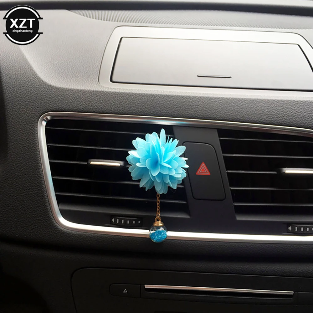 Car Perfume Diffuser Air Outlet Flower Freshener Fragrant  Camellia Car Loving Gift Car Interior Accessories  Deodorant