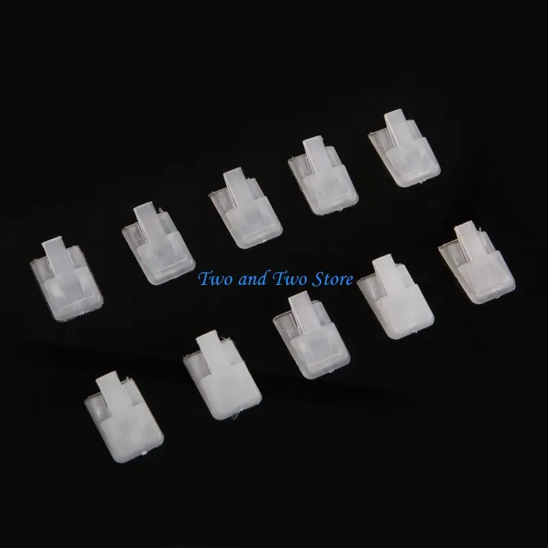 

HX6F 10Pcs Jewelry Ring Holder Black White Clear Plastic Finger Ring Display Stand Retail Jewelry Holder