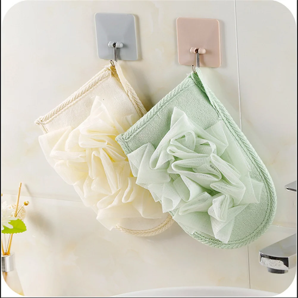 

Mesh Bath Pads Shower Pouf For Body Scrubber Soft Skin Exfoliating Blackhead Removal Bath Sponge Shower