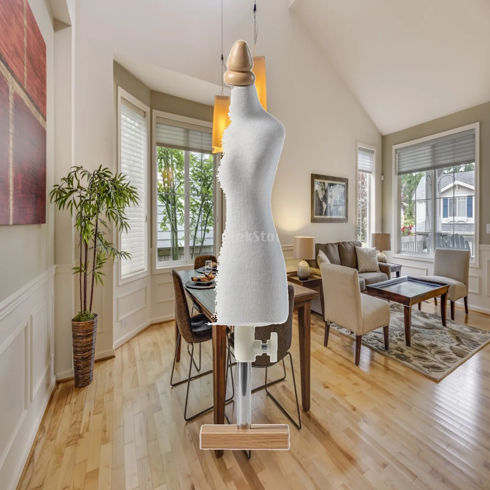Mini Mannequin for Creative Design 22cm Bust Dress Form for Miniature Wardrobe and Doll Clothes Fitting Tasks