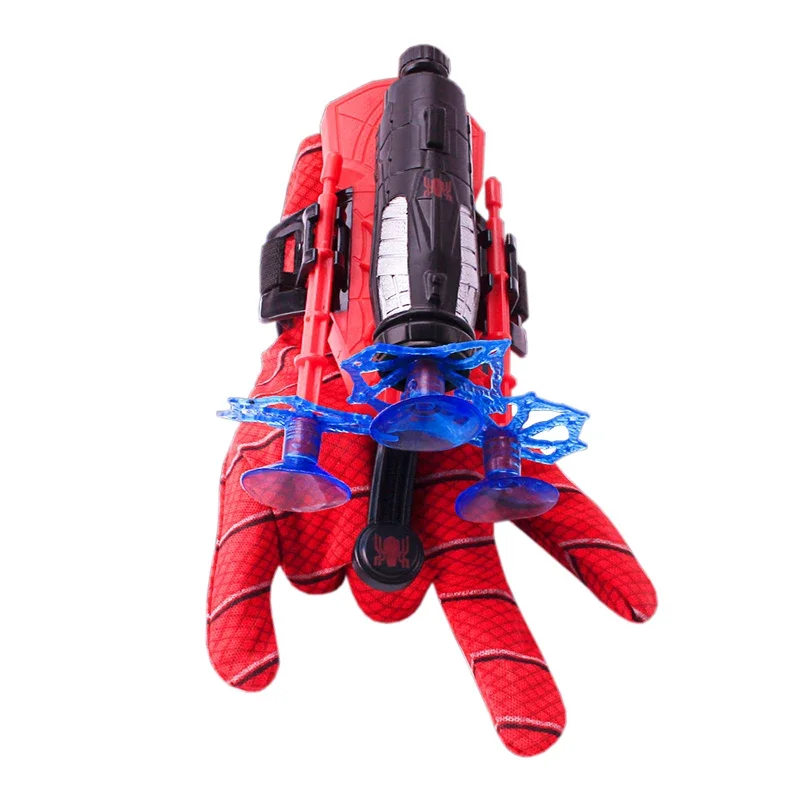 Marvel Spider Man Figure Toys Kids Plastic Cosplay Glove Launcher Set Launcher Wrist Toy Set Funny Boy Children Birthday Gifts