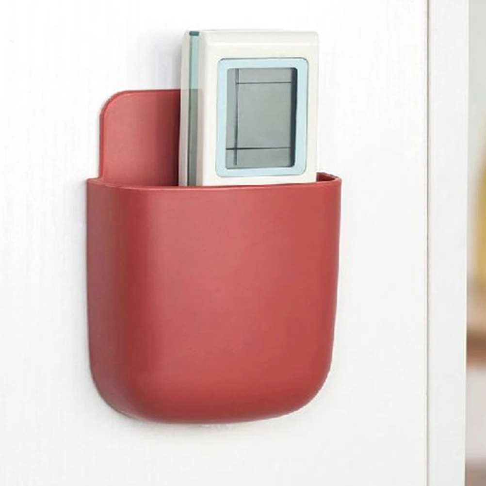 3pcs Wall Mounted Storage Box Cell Phone Charging Rack Organizer Hanging Wall Mount Container for Home Office Bedroom