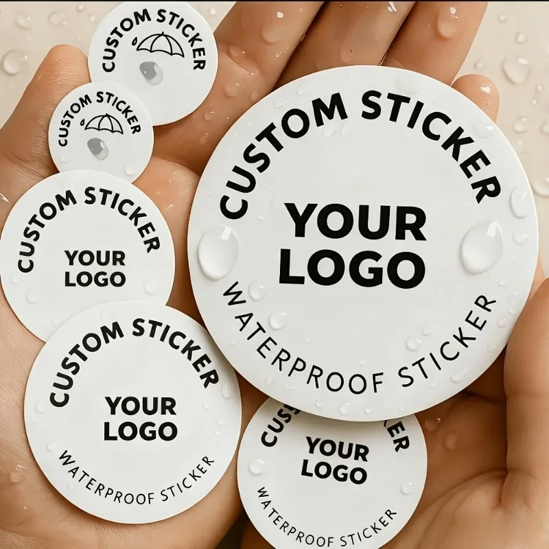 

1000pcs Custom Stickers Waterproof Personalized Logo Text Labels Customizable Vinyl Decals Packaging Party Gifts Bottle Decor