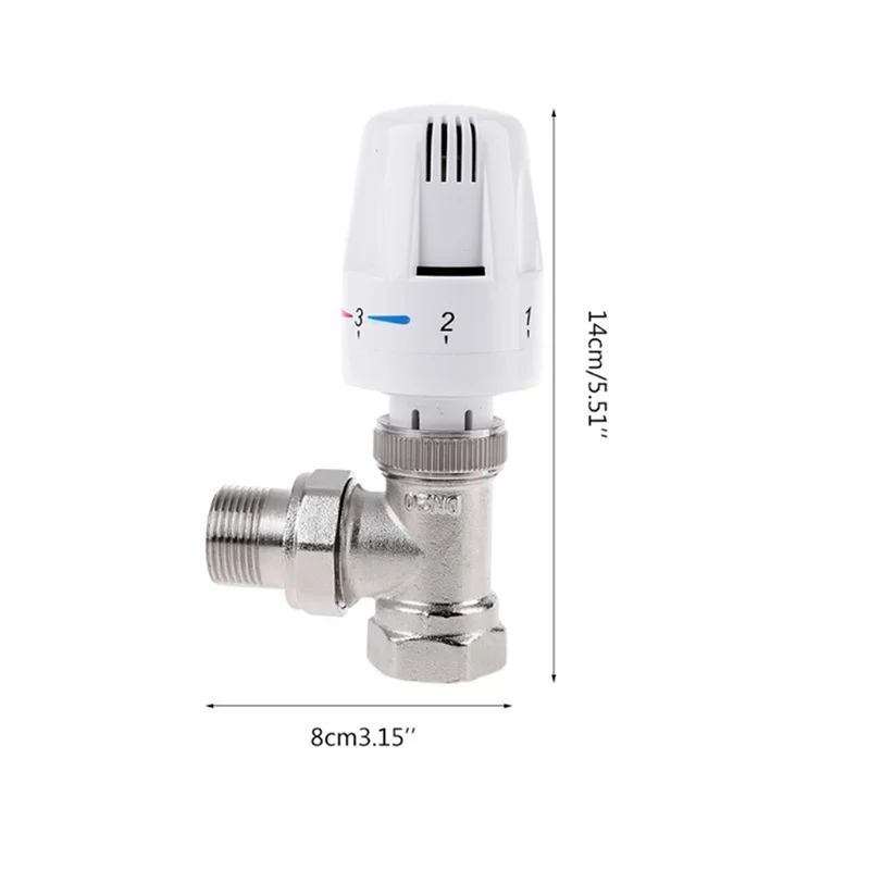 ABFY-2X Thermostatic Radiator Valve Floor Heating Temperature Control Thermostat Valve DN15