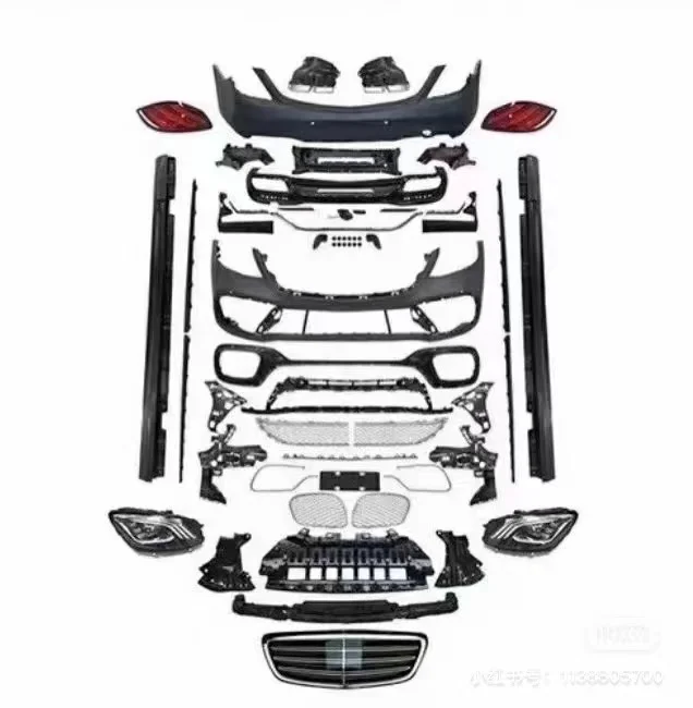 

STLFAuto Body Kits for benzs W222 S Class 2014-2020 Change to S65 Facelift with Car Bumpers Headlights Taillights