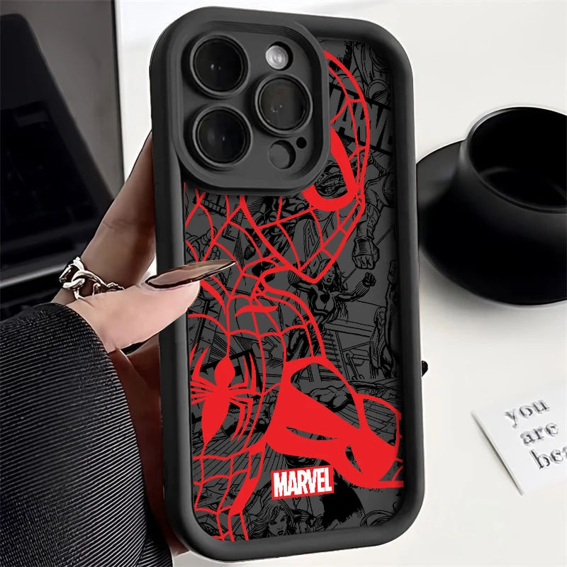 Marvel Spider Man IronMan Case for Oppo A55 A38 A53 A58 A72 A76 A17k A18 A31 A35 A11 A15 A57 A17 A16 A54 A78 Soft Phone Cover