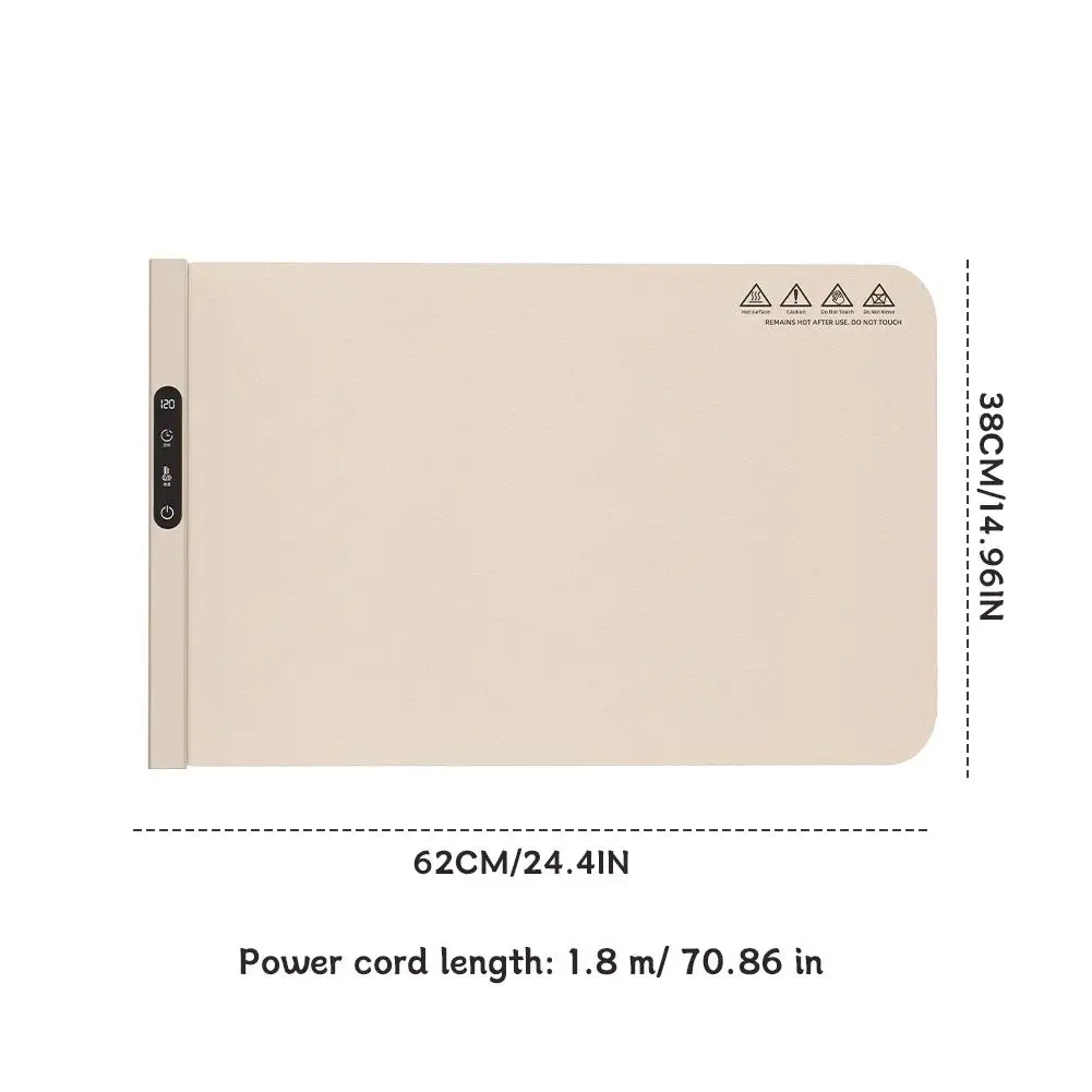 حصيرة طاولة محمولة متعددة الوظائف، درجة حرارة ثابتة، لوحة تسخين منزلية للحفاظ على دفء الطعام