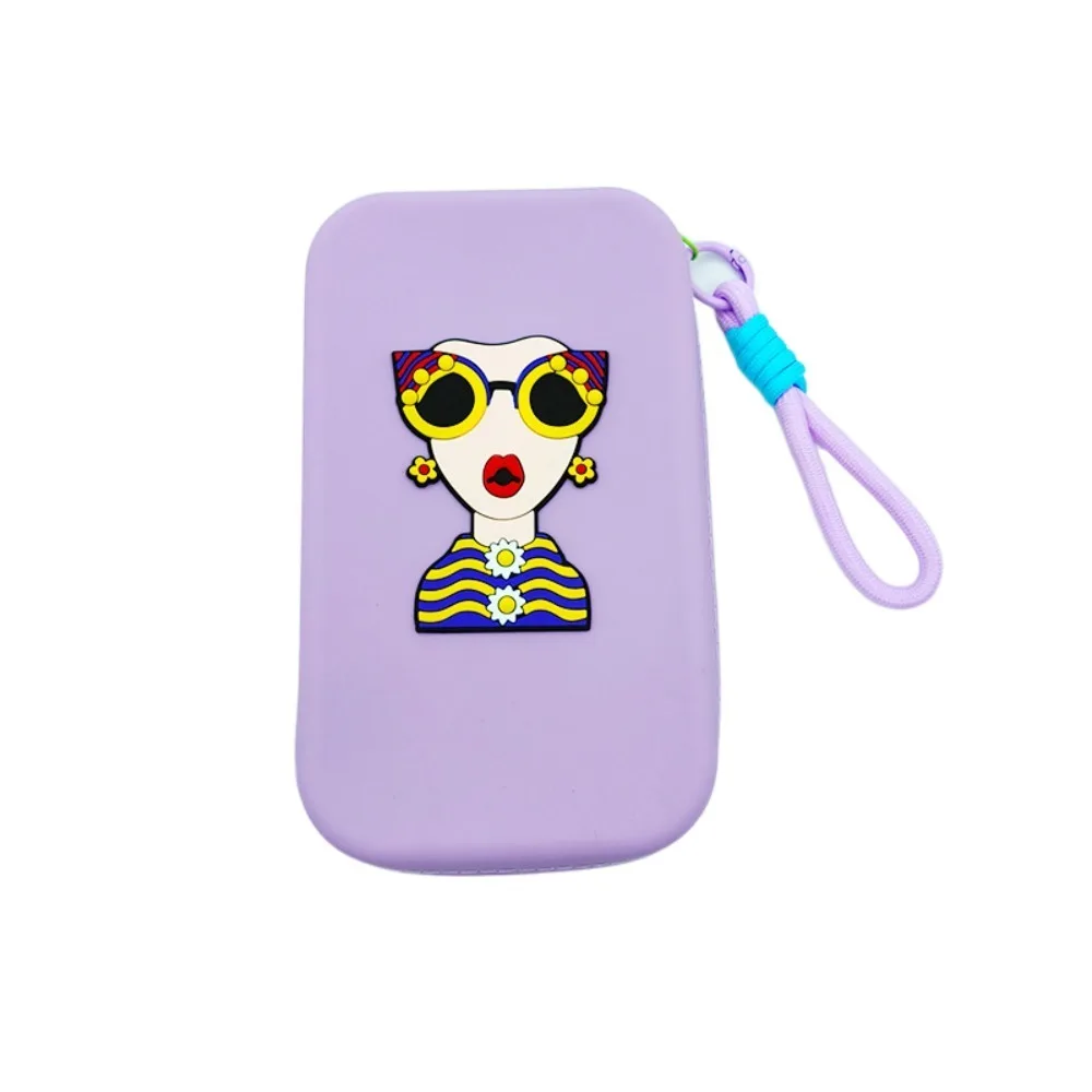 

Anti-lost Silicone Wrist Wallet Creative Lightweight Modern Lady Storage Bag Simple Ethnic Style Cartoon Phone Bag School