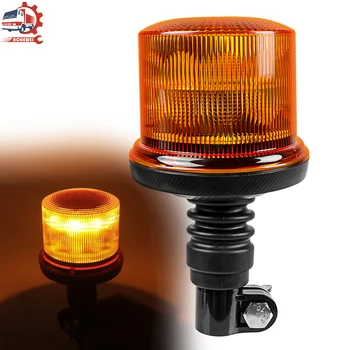 AOHEWEI Led warning light 8 modes 12/24v 20 Led flashing lights for school bus tractor excavator truck rotating flash beacon