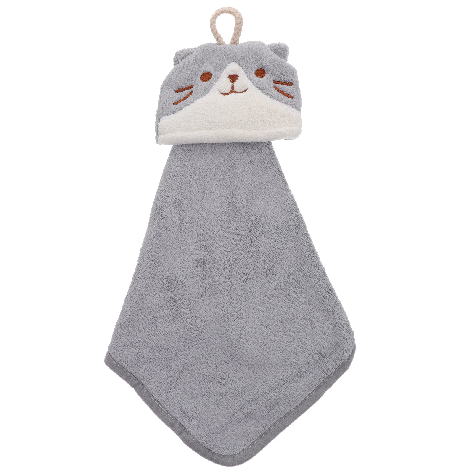 

Hanging Hand Towel Coral Fleece Fast Drying Highly Absorbent for Bathroom Kitchen Camping Lightweight Portable