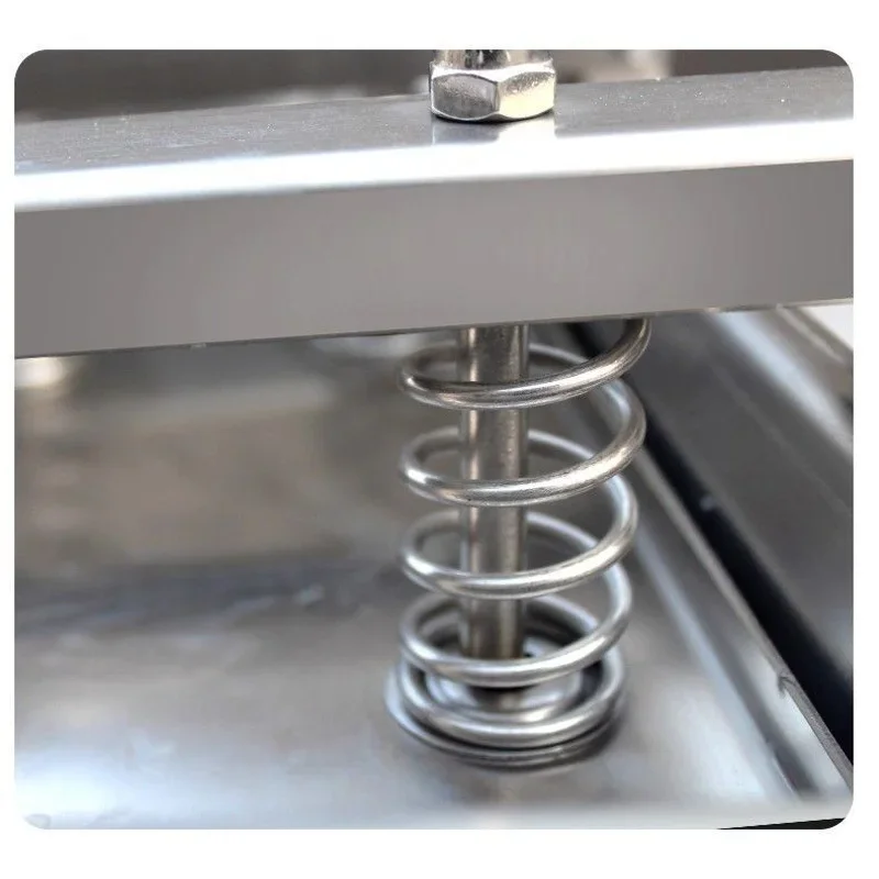Stainless Steel Removable-Mold Meat Press—Spring-Loaded Hamburger Patty Molding Mold, suitable for restaurants, cafeterias