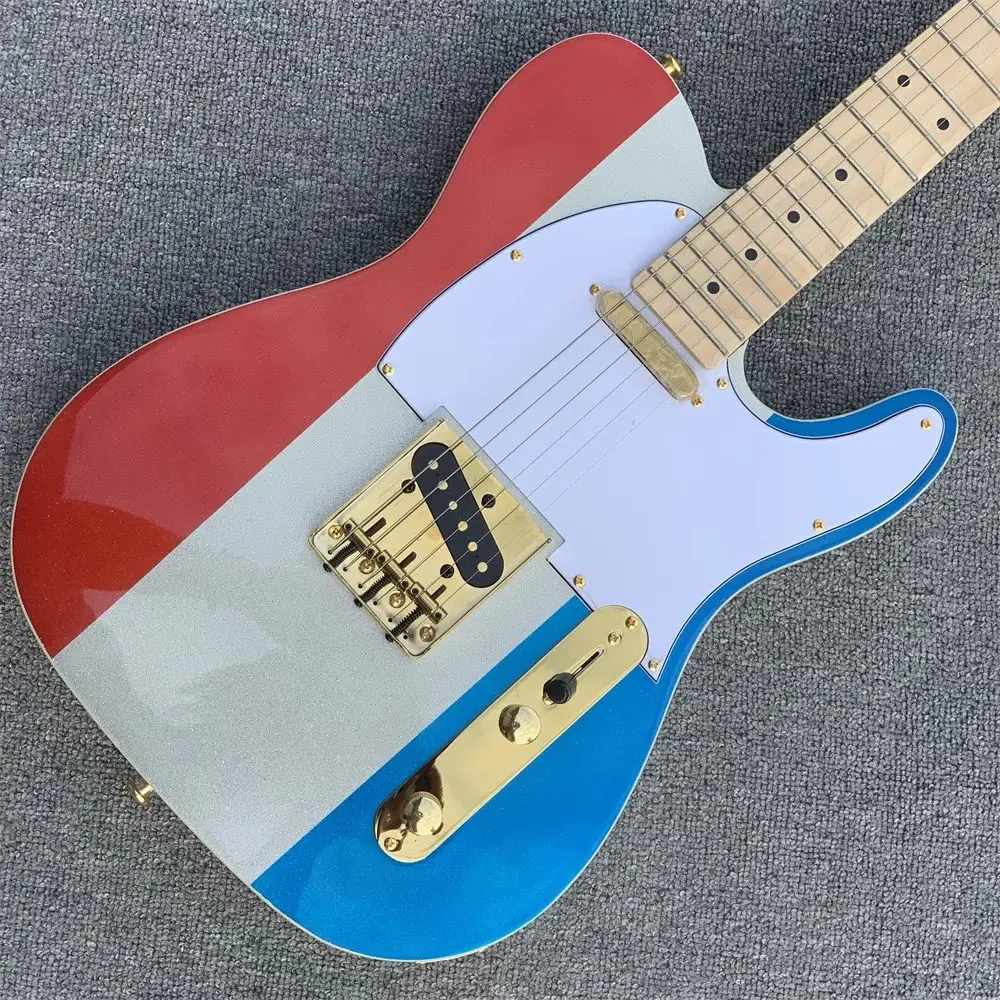 In Stock 2022 line up custom ST  guitar,Red/white/blue signature ST Limited Edition guitar,Immediate delivery