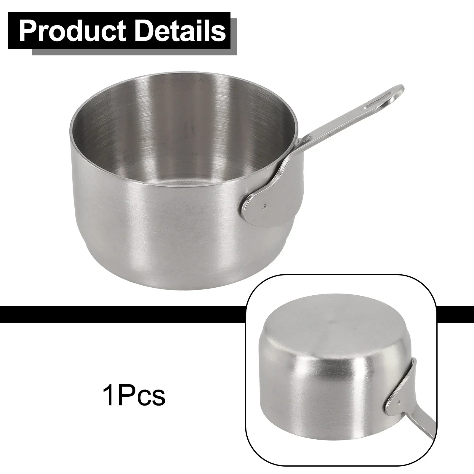 100% Brand New High Quality Sauce Pan Long Handle Milk Pot Mini Non Stick Smooth Edge With A Hanging Hole 1pcs