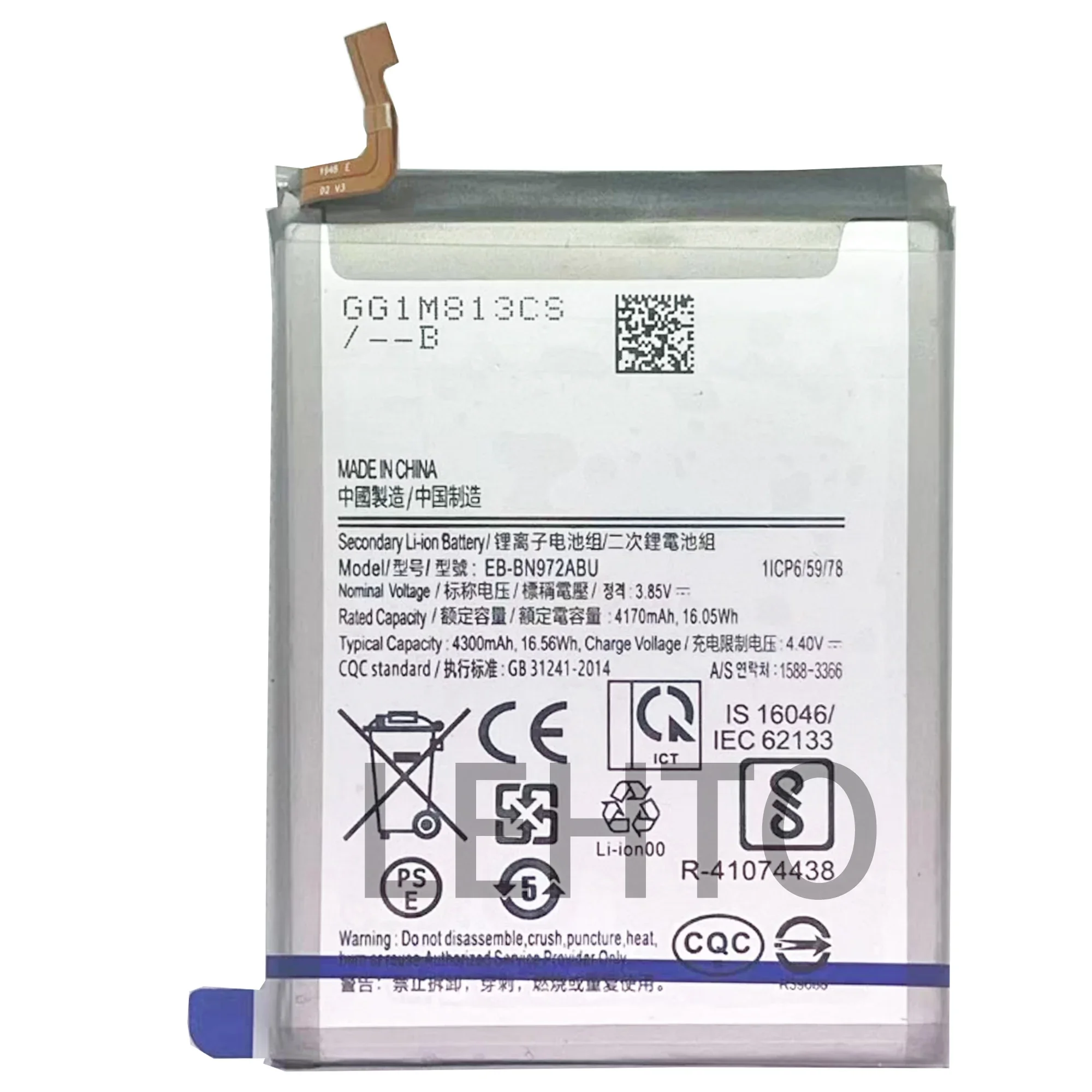 100% high capacity EB-BN972ABU 4300mAh Battery For Samsung Galaxy Note 10+ Note 10 Plus SM-N975F SM-N975DS phone Batteries